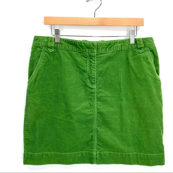 Tommy Hilfiger Green Corduroy Mini Skirts Size 12 - Picture 1 of 10